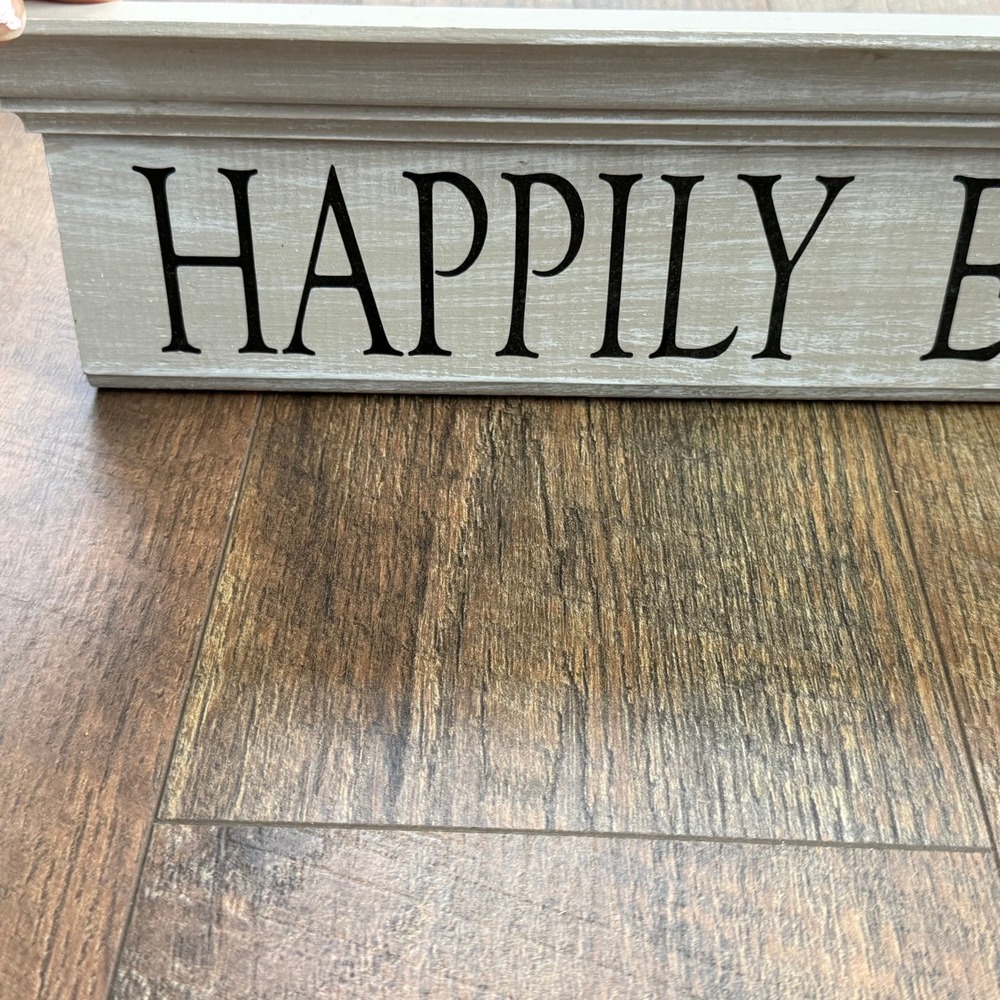 Happily Ever After Wood Sign Farmhouse Wedding Wall Decor Driftwood Designs - Picture 14 of 16